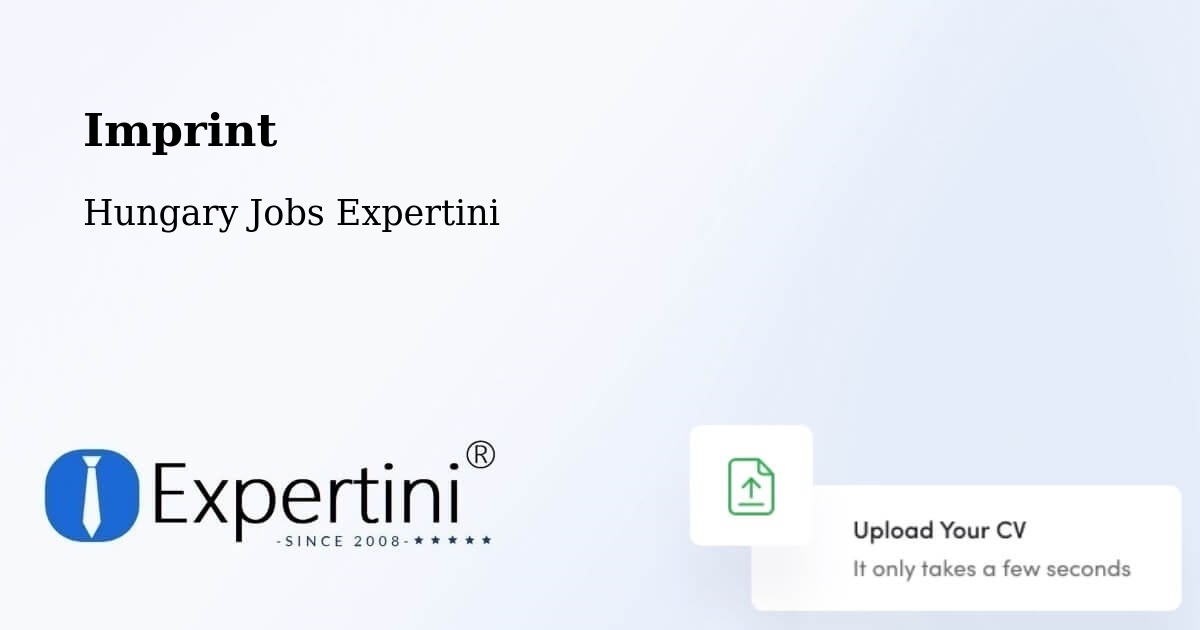 Imprint – Sárrétudvari - Hungary Jobs Expertini